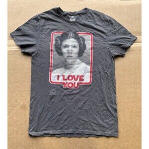 Disney Parks Star Wars Princess Leia I Love You Matching T-shirt Adult SM